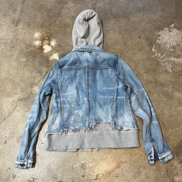 Free People Jean Jacket Hoodie - Picture 2 of 5